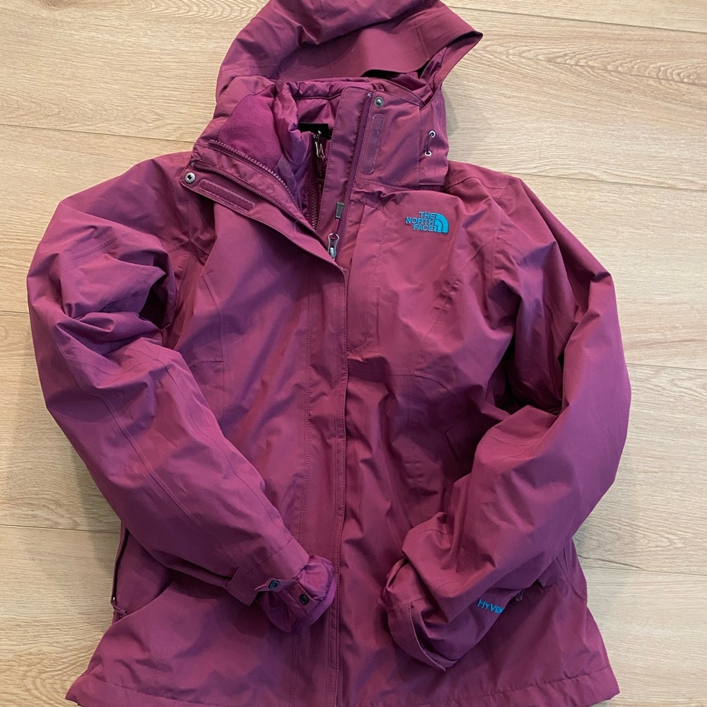 North face triclimate jacket size M